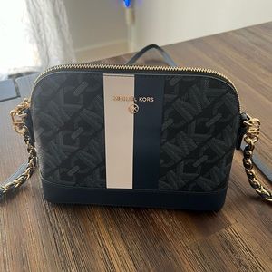 Michael Kros Blue and White Cross body New